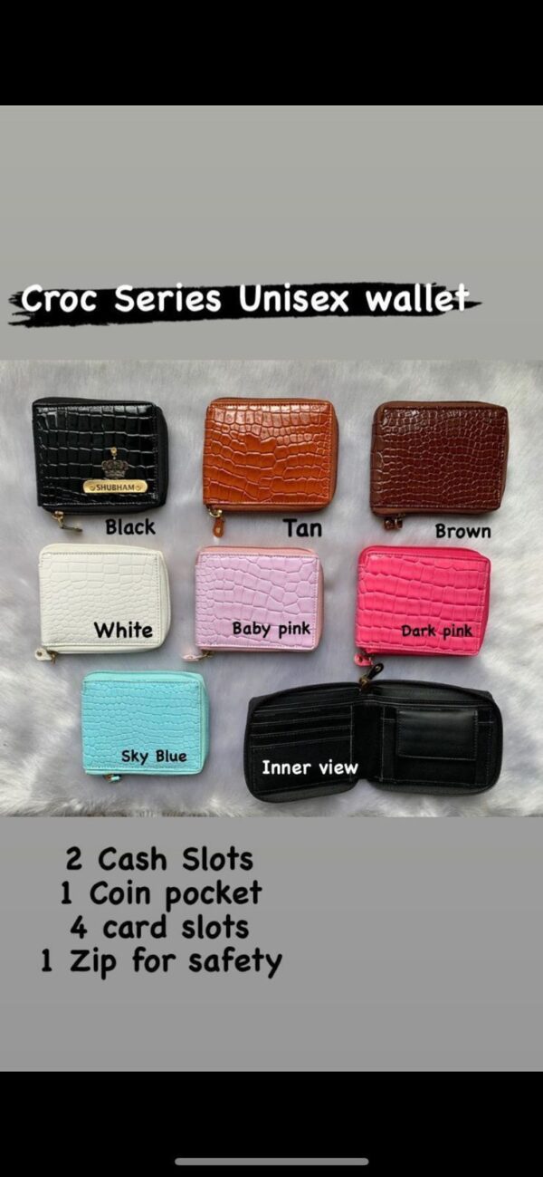 Croc Series Unisex wallet - Image 2