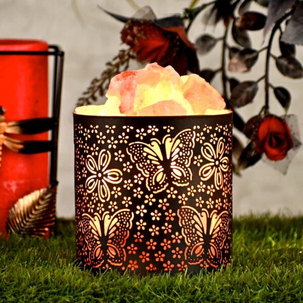 Metal  Himalayan Rocksalt Lamps - Image 2