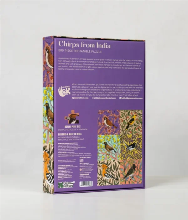 Chirps from India | 500 pc Jigsaw Puzzle - Image 2