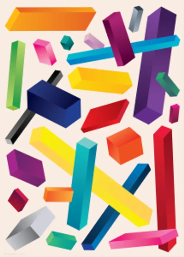 Cubicle Cascade | 1000 pc Jigsaw Puzzle - Image 3